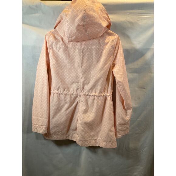 Merona Women’s Pink Hooded Jacket Small Petite Water-Resistant Drawstring - Picture 11 of 14